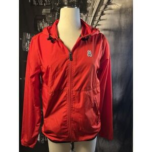 Psycho Bunny Men's Red Hooded Wind Breaker Size Xxs More Of small 1 Of Kind